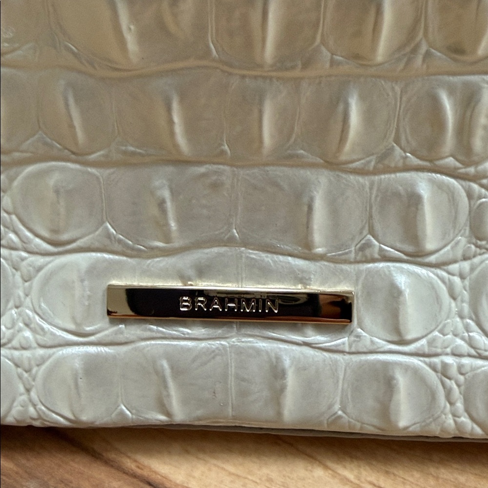Brahmin Katie Crocodile-Embossed leather Shoulder Bag - Picture 3 of 10